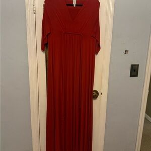 Elegant Red Maxi Dress